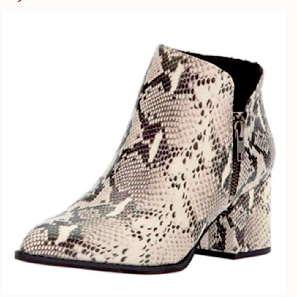 SEYCHELLES Chaparral Snake Print Leather Boots 7